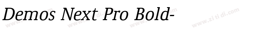 Demos Next Pro Bold字体转换